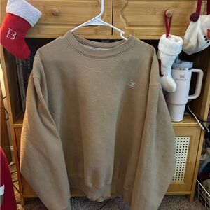 Champion Men's Beige Crewneck Sweater
